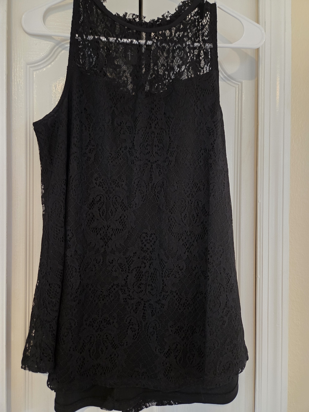 Byer California Black Lace Overlay Tank